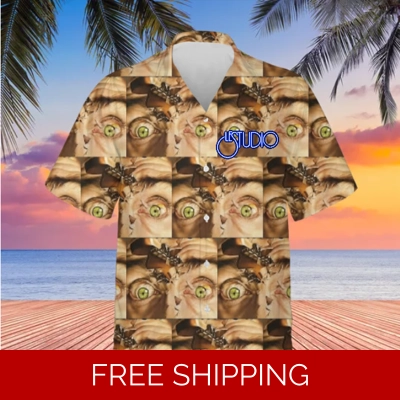 Hawaiian Shirt Unisex Le Studio Straight Between the Eyes